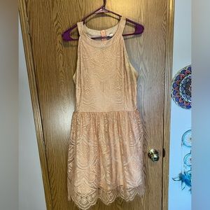 XL rose gold dress
